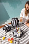 CITY STRIPE COOLER BAG HIGH RPET, BLACK/WHITE