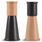 GURKEN SALT AND PEPPER MILL SMALL, 2-PCS, BLACK/BROWN