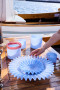 CANDLE HOLDER CALORE XS, LIGHT BLUE